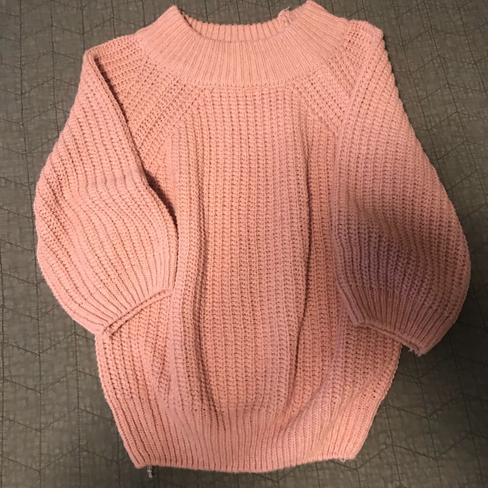 NWT Pink 3/4 sleeve sweater from Shein